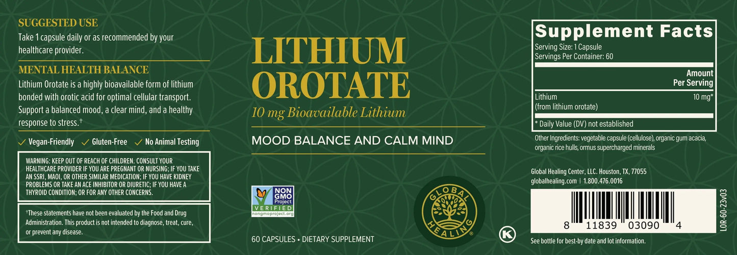 Lithium Orotate - HH Health