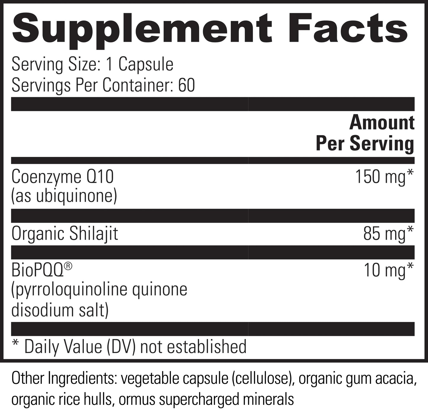 CoQ10 & BioPQQ® With Shilajit - HH Health
